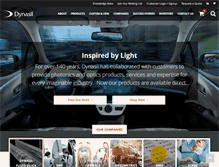 Tablet Screenshot of dynasil.com